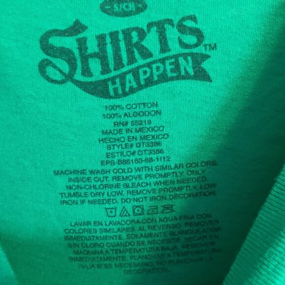 Shirts Happens S Funny Green T-Shirt It’s All Fun & Games til Someone Post Video - Picture 4 of 4